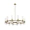 Z-Lite Datus 12 Light Chandelier, Rubbed Brass & Clear 4008-12RB - alternate 1